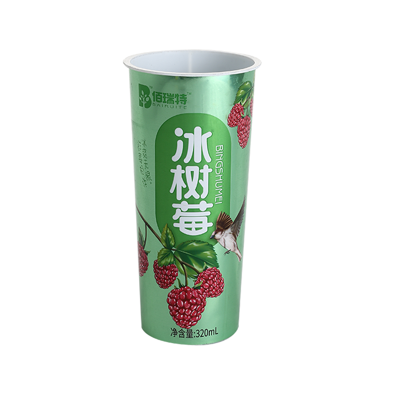 12oz/380ml in-mold labeling pattern translucent PP plastic juice cups