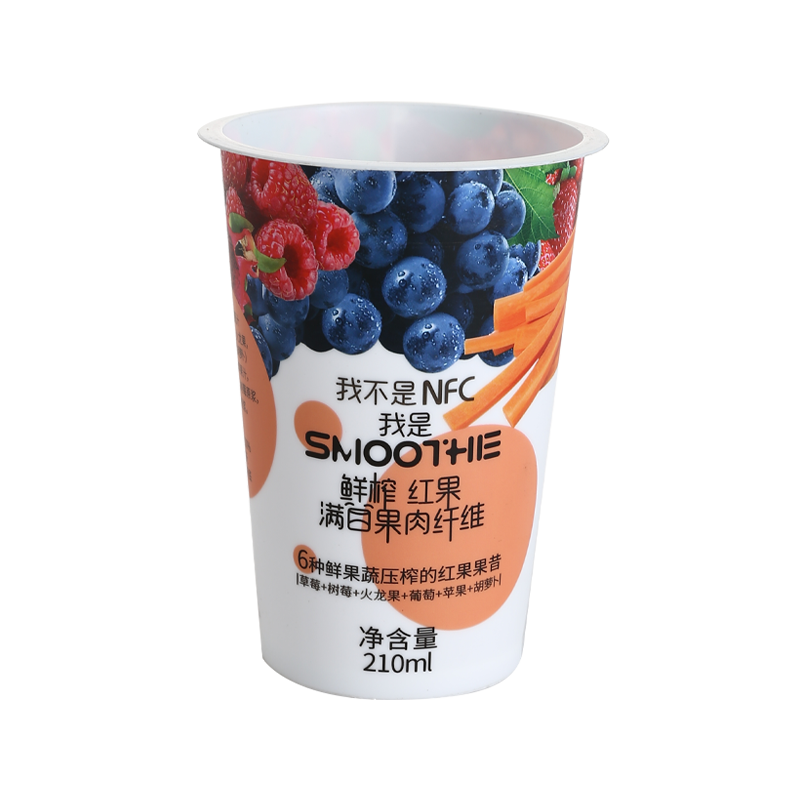 8oz/240ml printed pattern cold drink PP plastic juice cups
